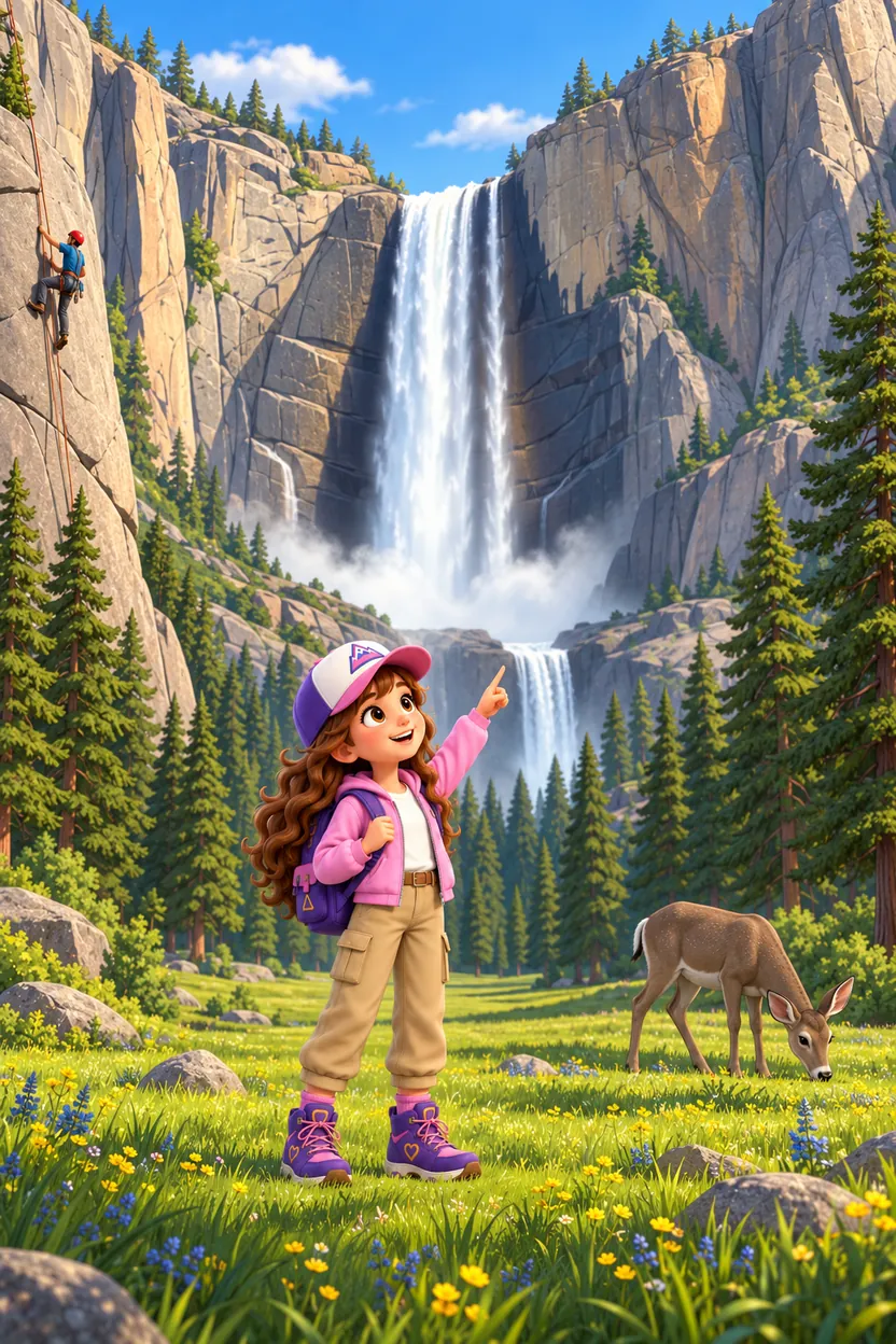 Saving Yosemite: the coloring page in full color