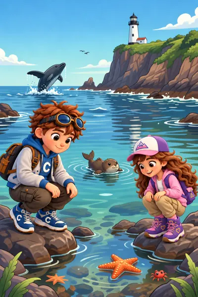 The Pacific Coast coloring page in color