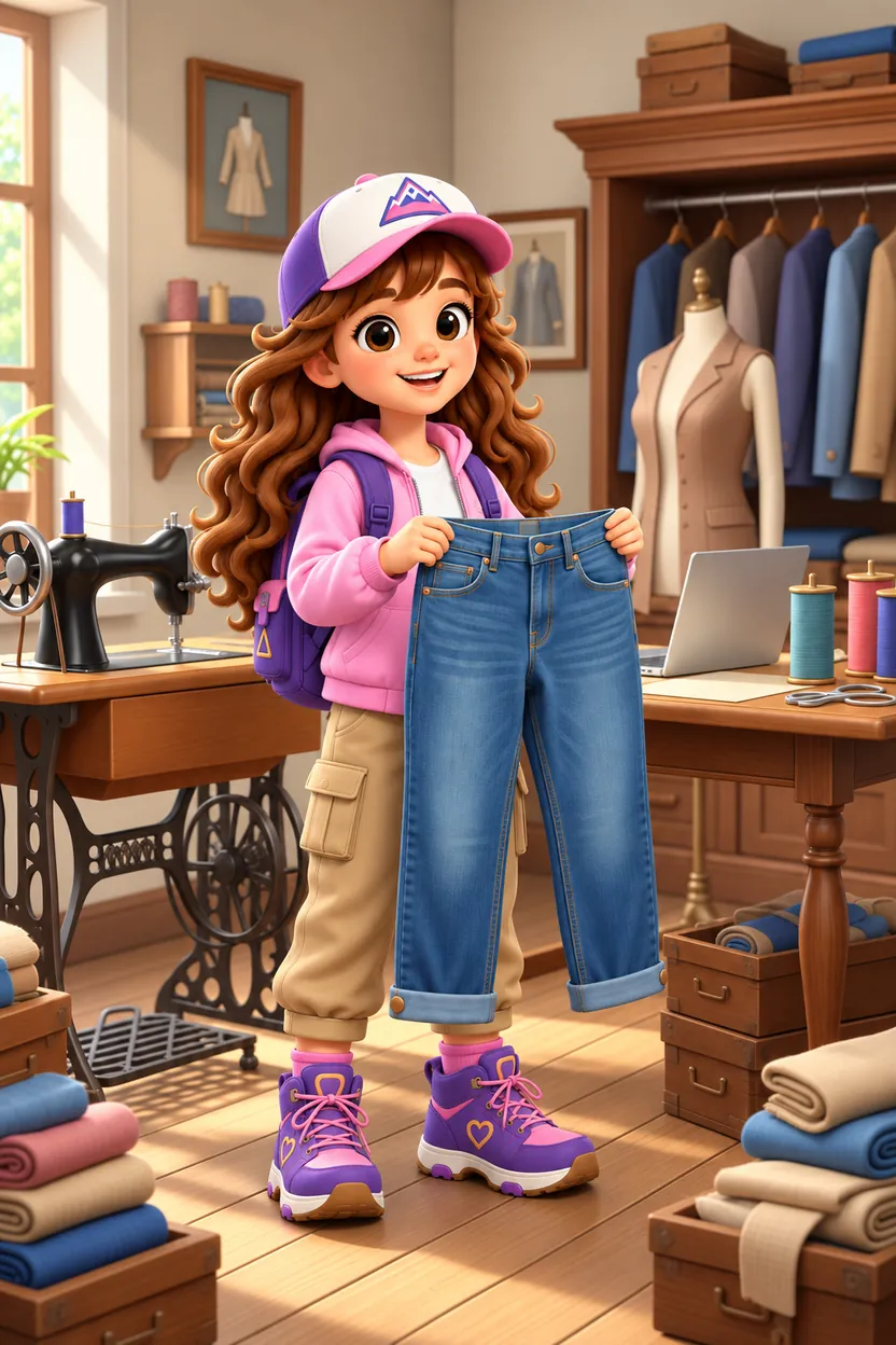 Blue Jeans and Big Ideas: the coloring page in full color